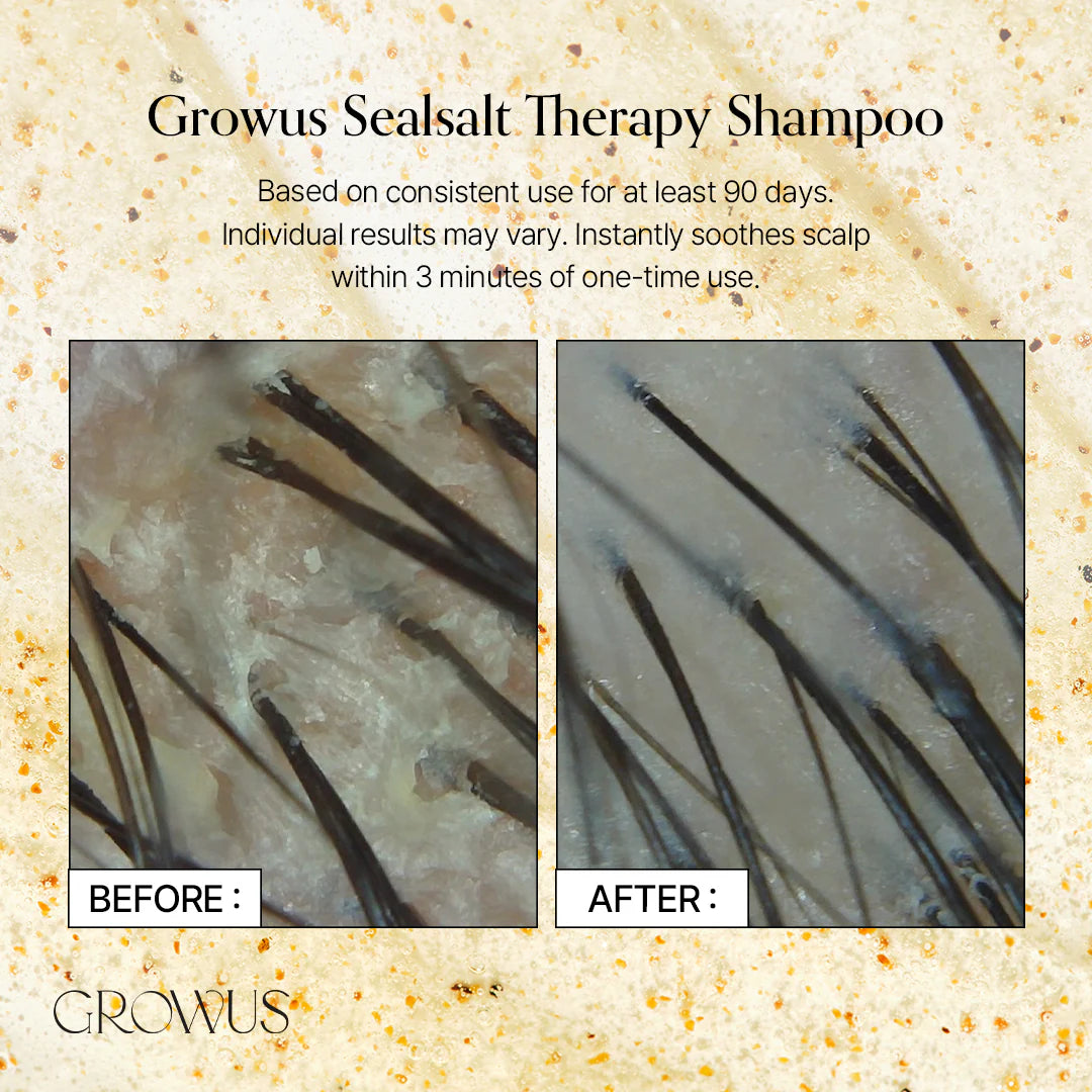 GROWUS Seasalt Therapy Shampoo 500ml / 16.91 fl.oz.