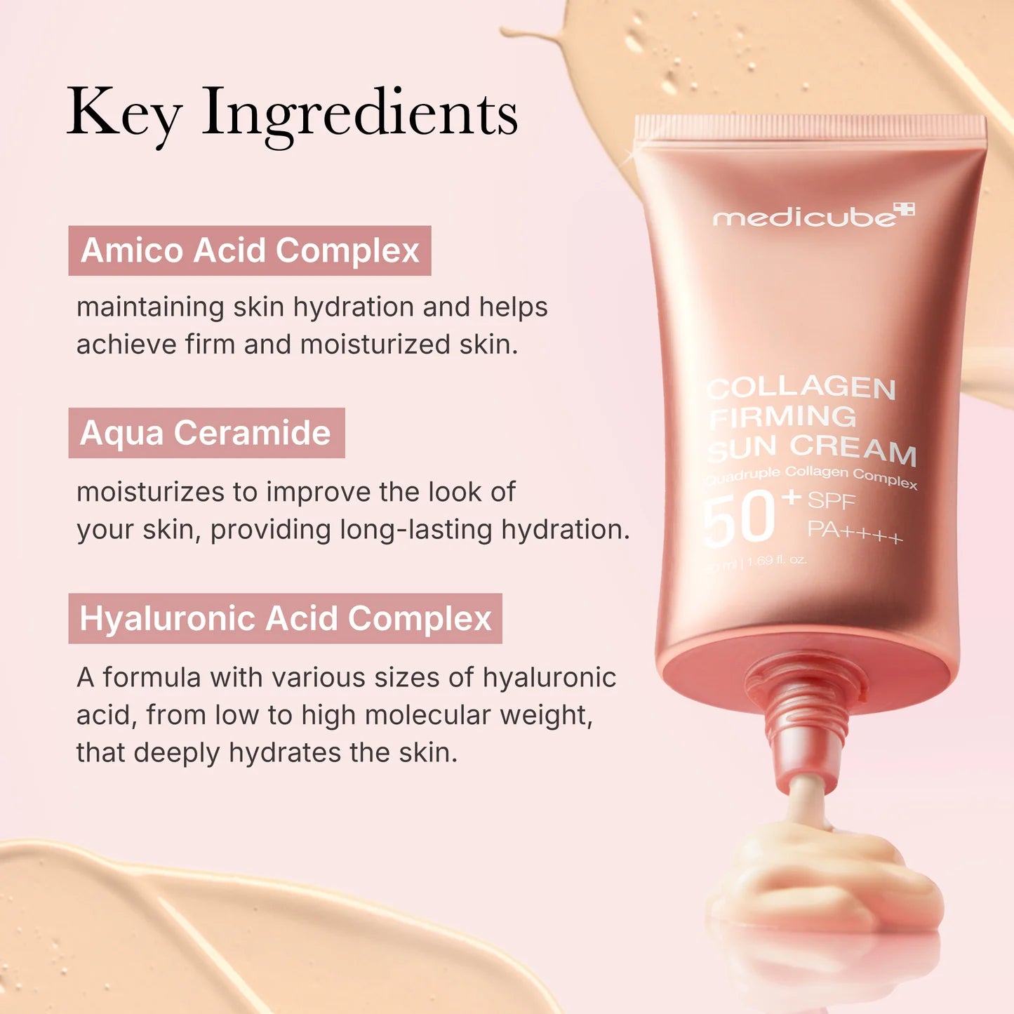 MEDICUBE Deep Collagen Firming Sunscreen SPF50+ PA++++ 50ml
