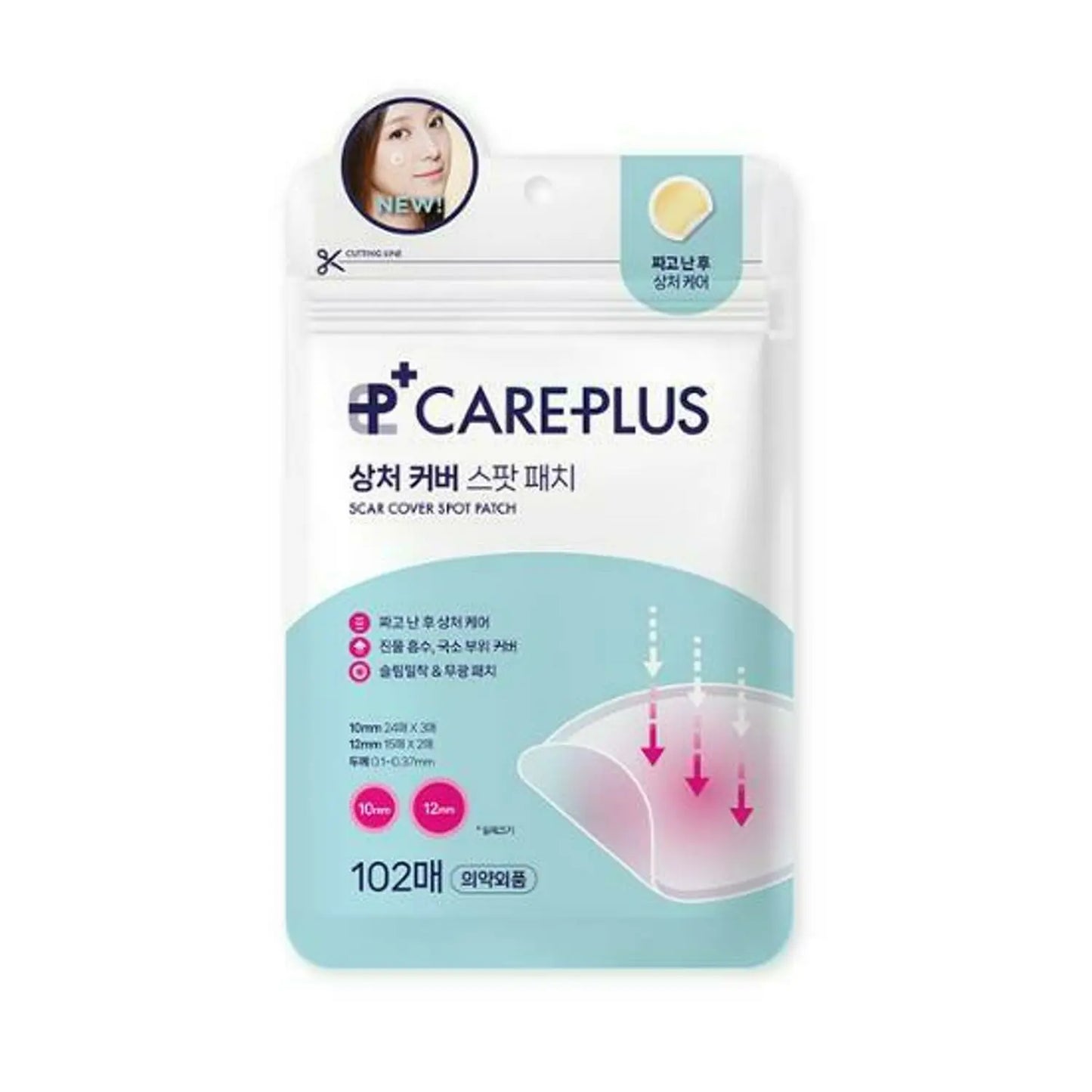CAREPLUS Scar Cover Spot Patch 102 Count