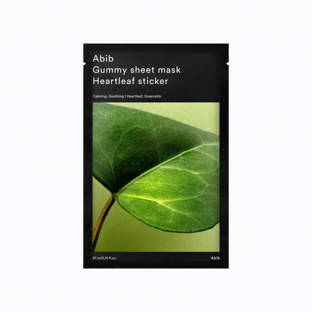 ABIB Gummy sheet mask Heartleaf sticker 1 Sheet