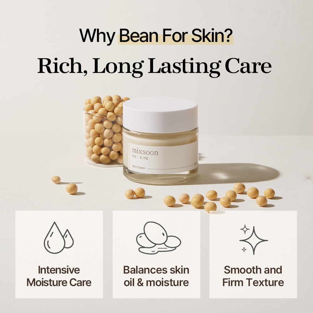 MIXSOON Bean Cream 50ml Long Lasting Care for Face
