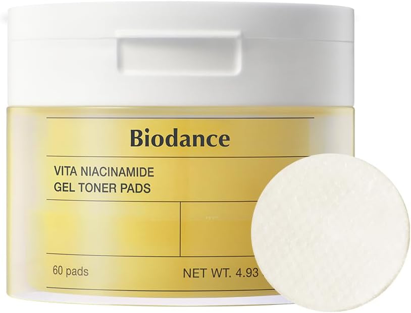 BIODANCE Vita Niacinamide Gel Toner Pad 60pcs