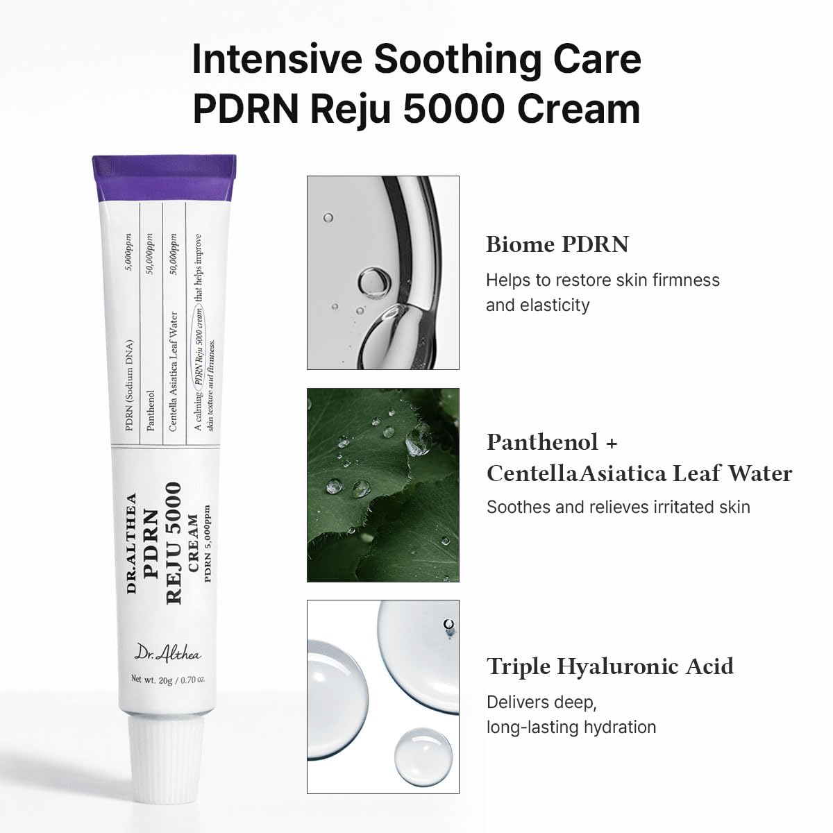 DR ALTHEA PDRN Reju 5000 Cream PDRN 5,000 PPM 20g 0.7 Fl Oz