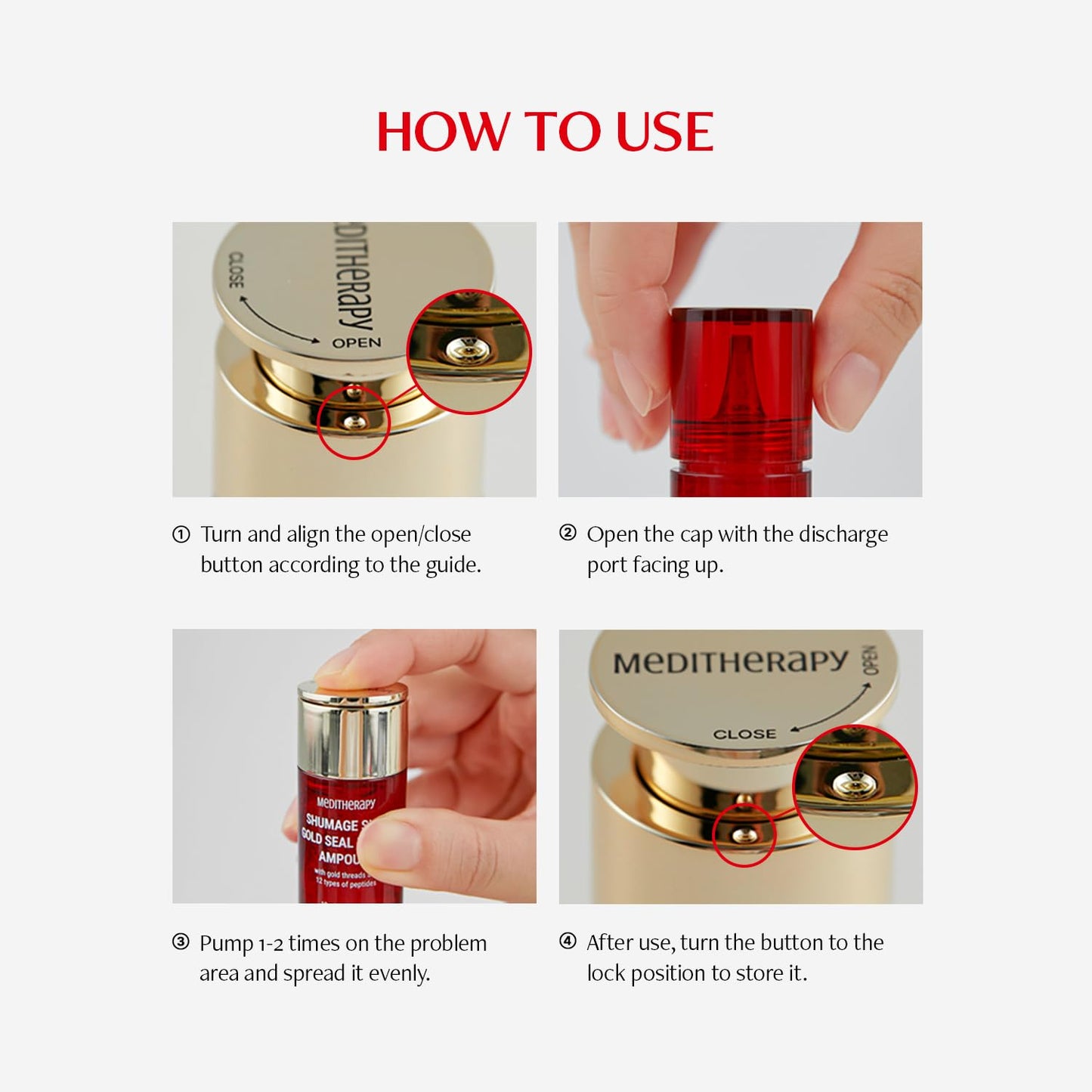 MEDITHERAPY Shumage Shot Gold Seal Lifting Ampoule 12ml 0.4 fl.oz.