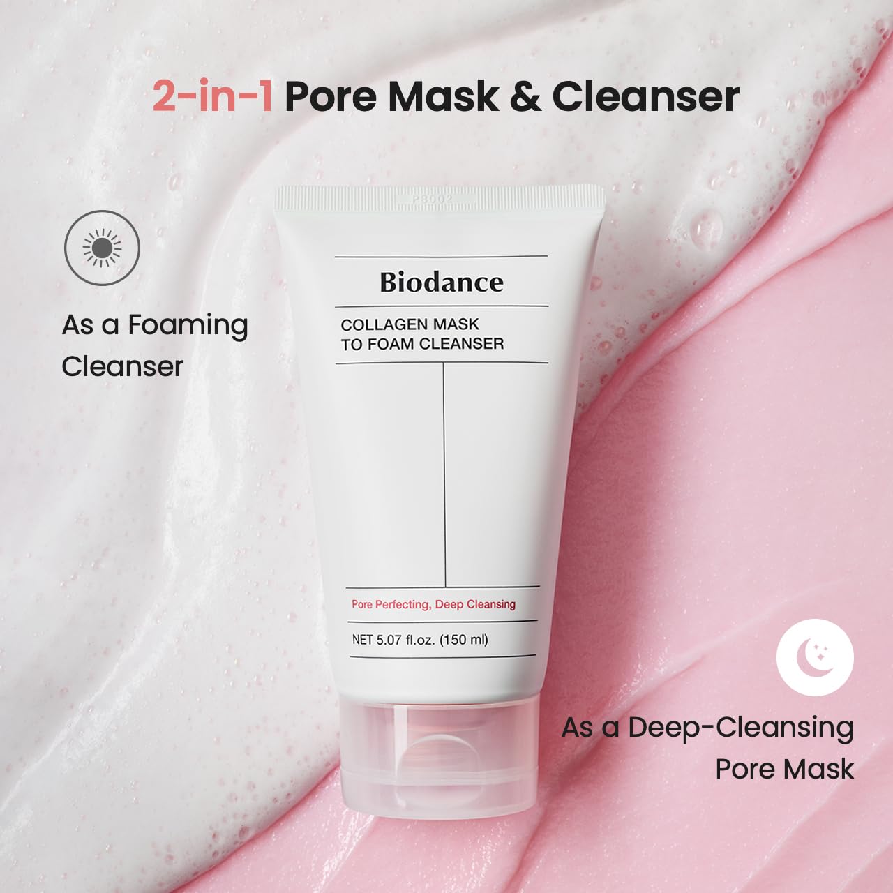 BIODANCE Collagen Mask To Foam Cleanser 5.07 fl. oz. (150 ml)