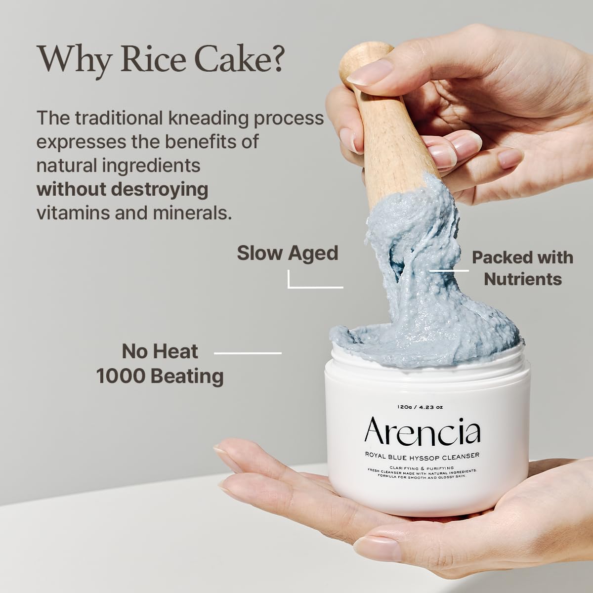 ARENCIA Hyssop Brightening & Deep-Cleansing Face Scrub & Exfoliator 120g 4.23oz