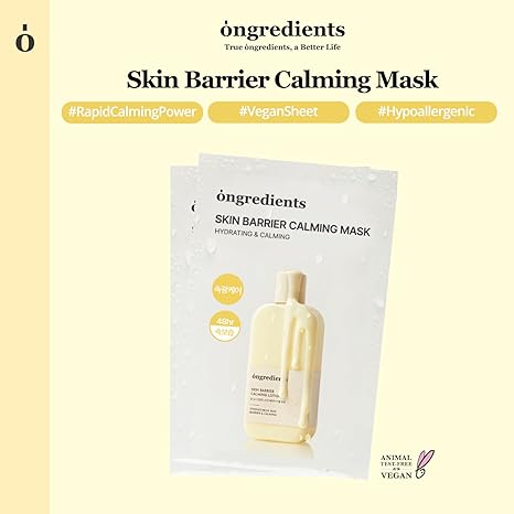 ONGREDIENTS Skin Barrier Calming Mask 12 Sheets