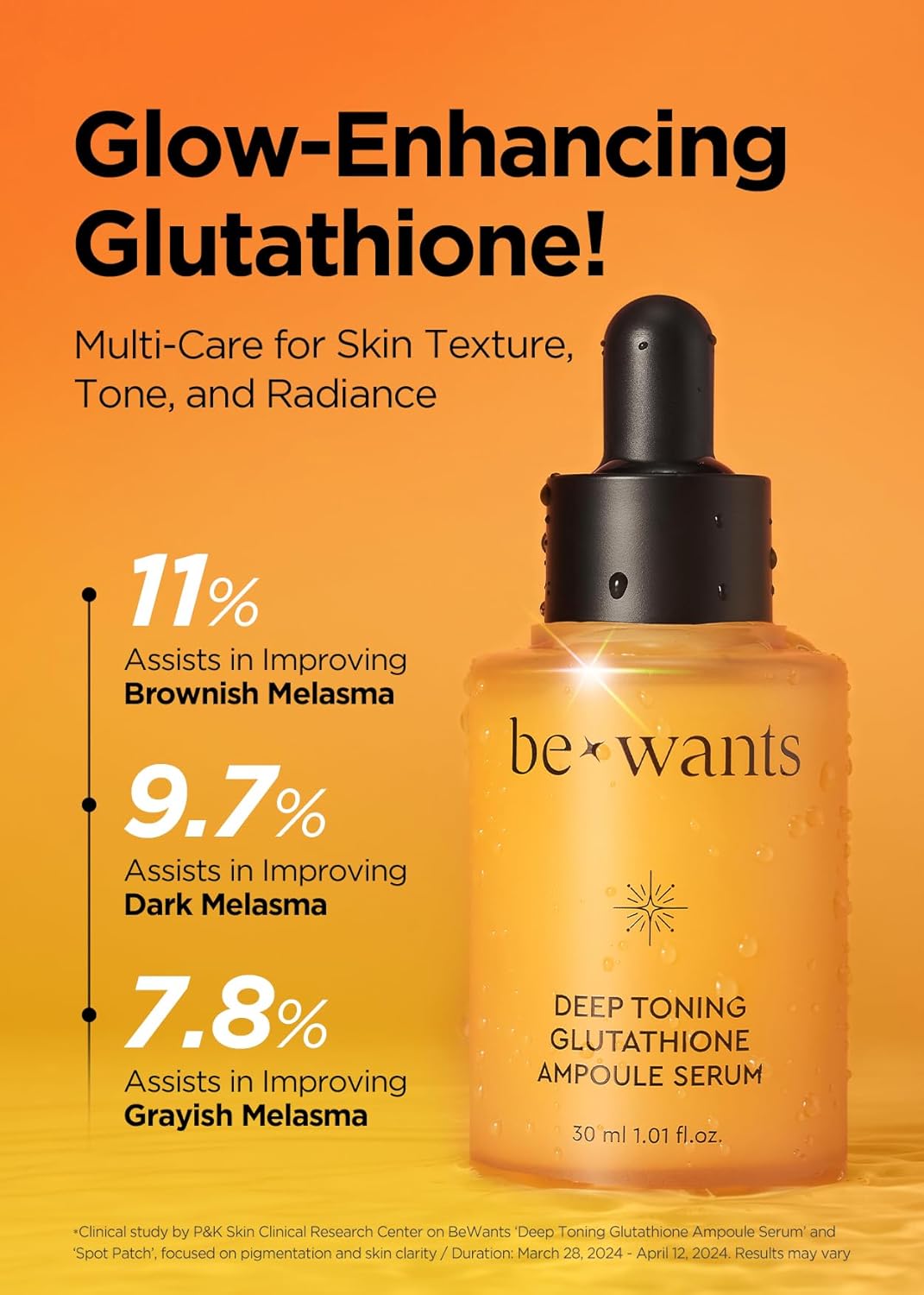 BEWANTS Deep Toning Glutathione Ampoule Serum 30ml 1.01 fl.oz