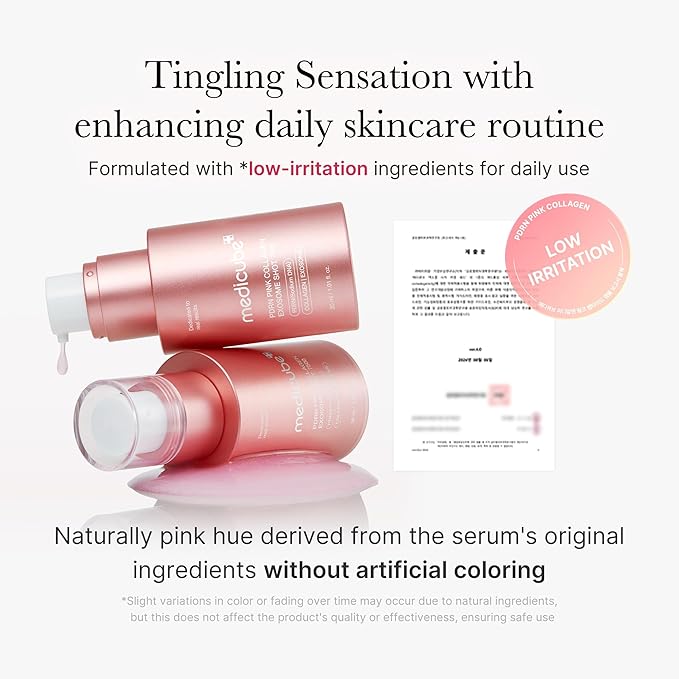 MEDICUBE PDRN Pink Collagen Exosome Shot Serum 7,500 PPM 1.01 fl.oz