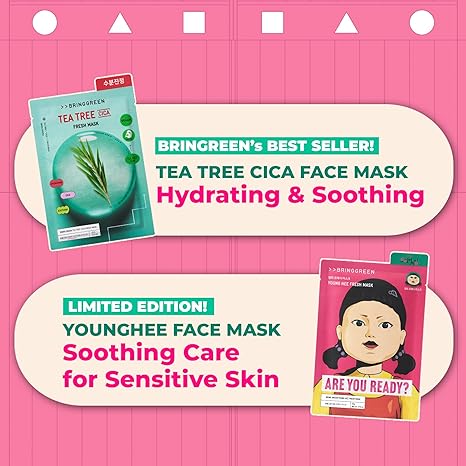 BRINGGREEN X SQUID GAME Edition Fresh Facial Mask 10ea