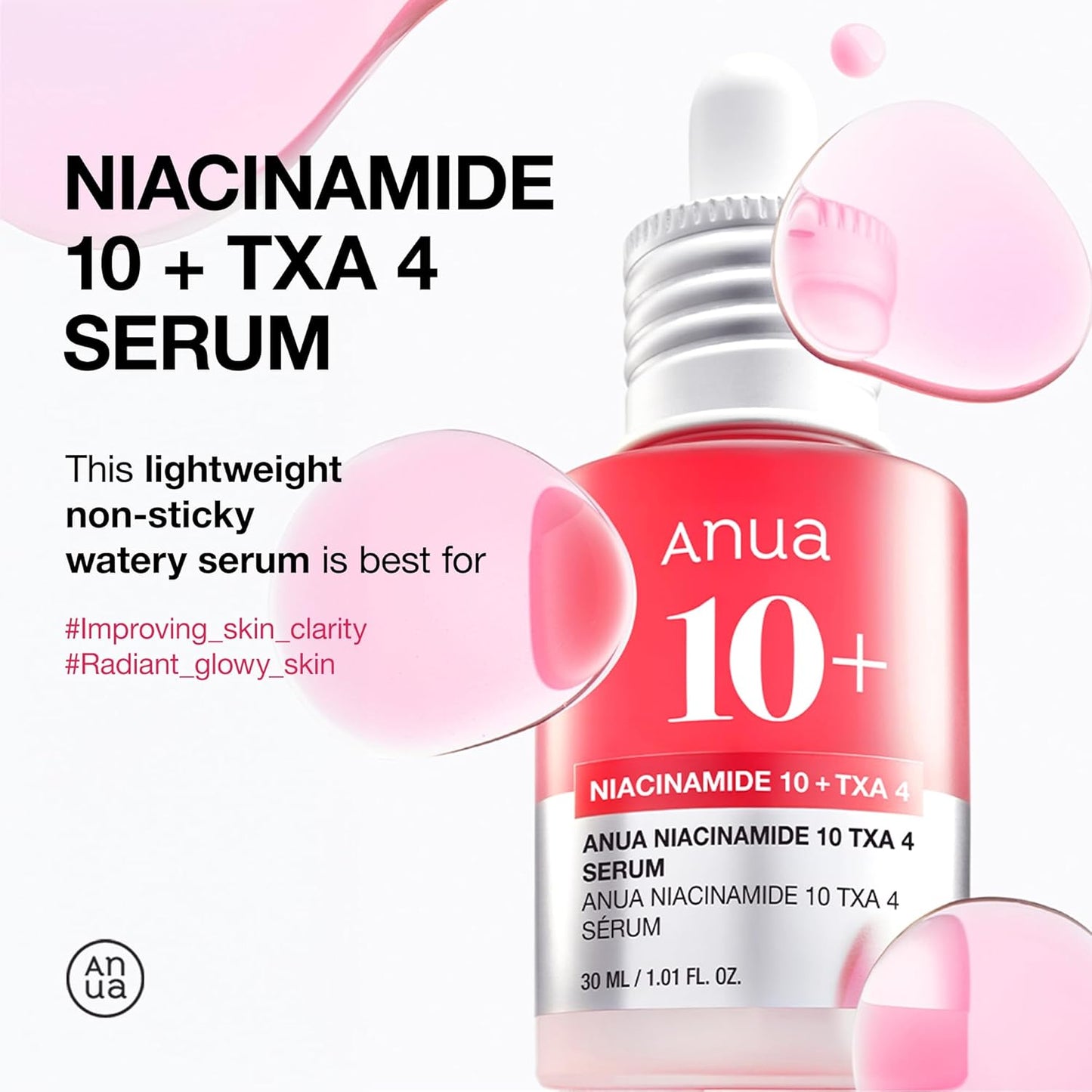 ANUA 10% Niacinamide+ 4% Tranexamic Acid Serum (30ml /1.01 fl.oz.)