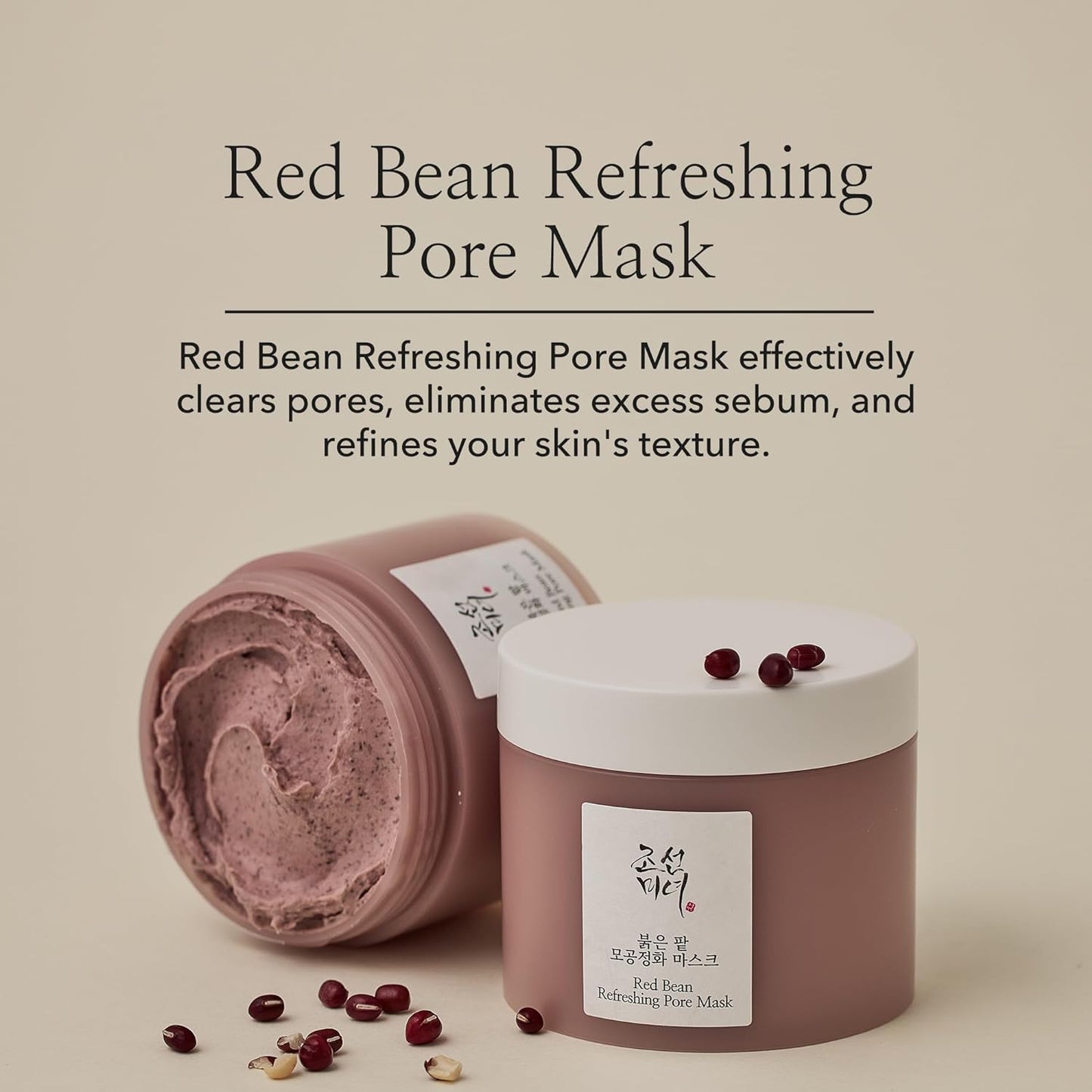 BEAUTY OF JOSEON Red Bean Pore Refreshing Mask 140ml, 4.73 fl.oz