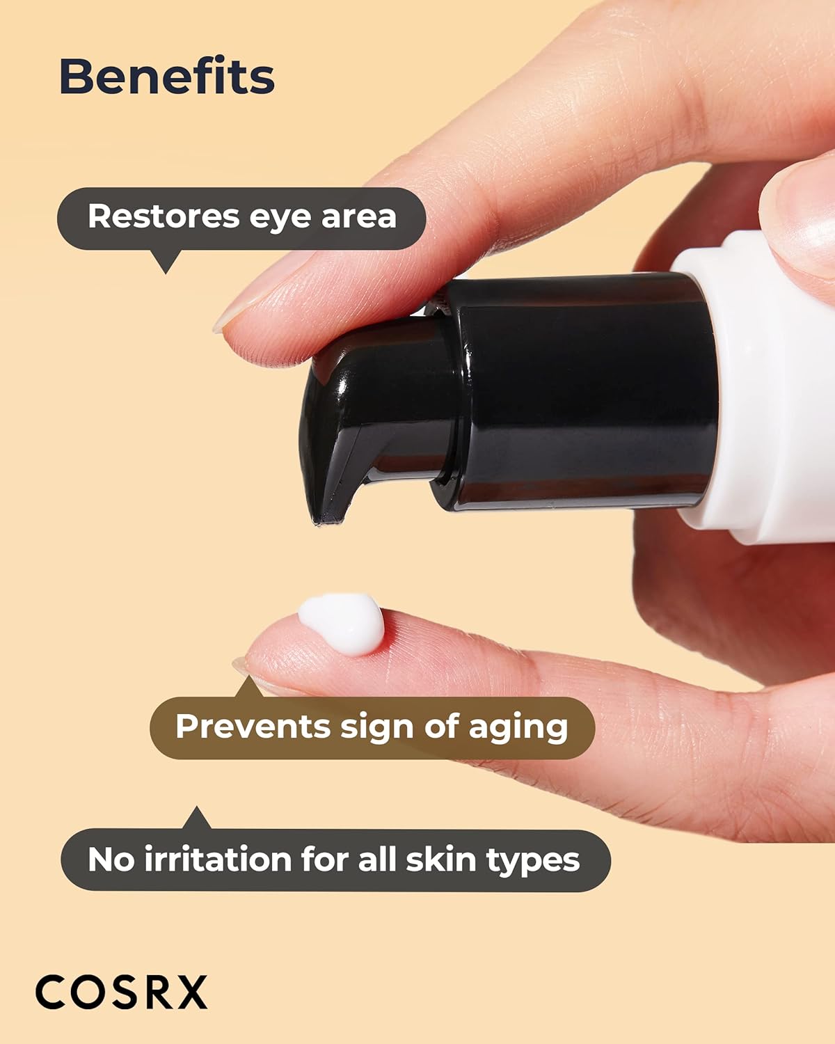 COSRX Snail Peptide Eye Cream with 73.7% Snail Mucin and Niacinamide 25ml