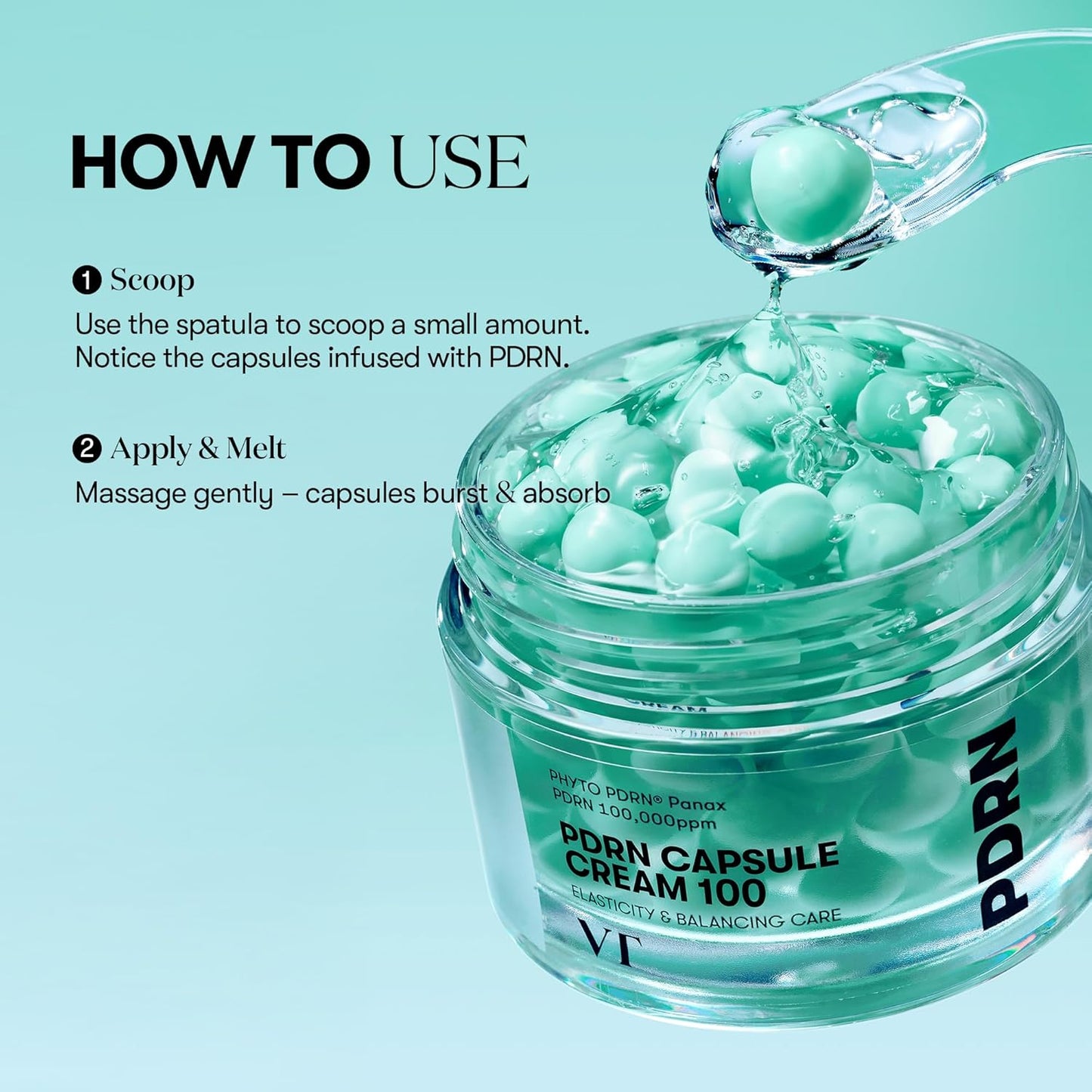 VT COSMETICS PDRN Capsule Cream 100 50ml 1.69 fl. oz.
