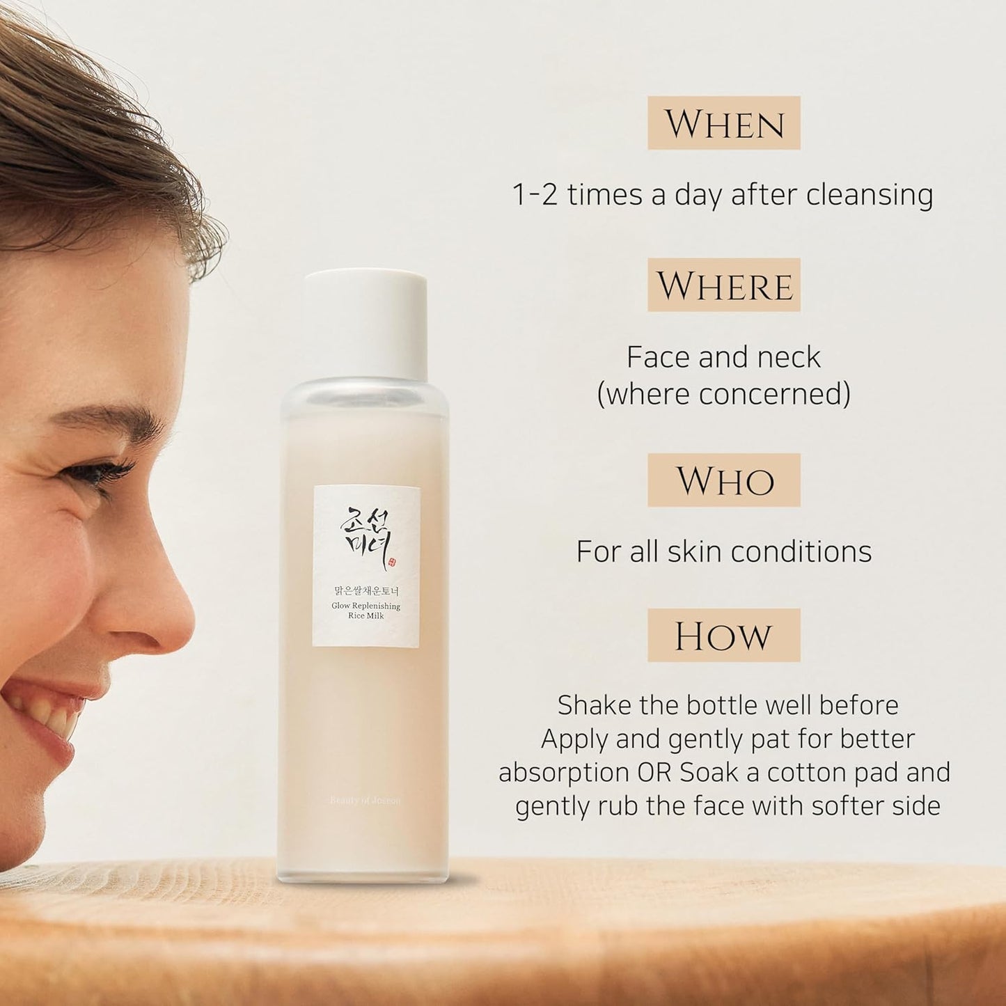 BEAUTY OF JOSEON Glow Replenishing Rice Milk 150ml, 5.07 fl.oz