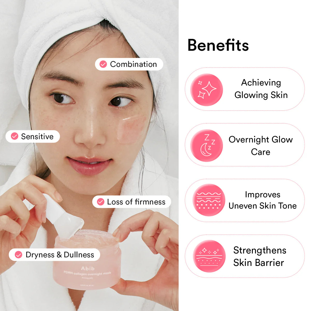 ABIB PDRN Collagen Overnight Mask Firming Jelly Sleeping Mask 80ml