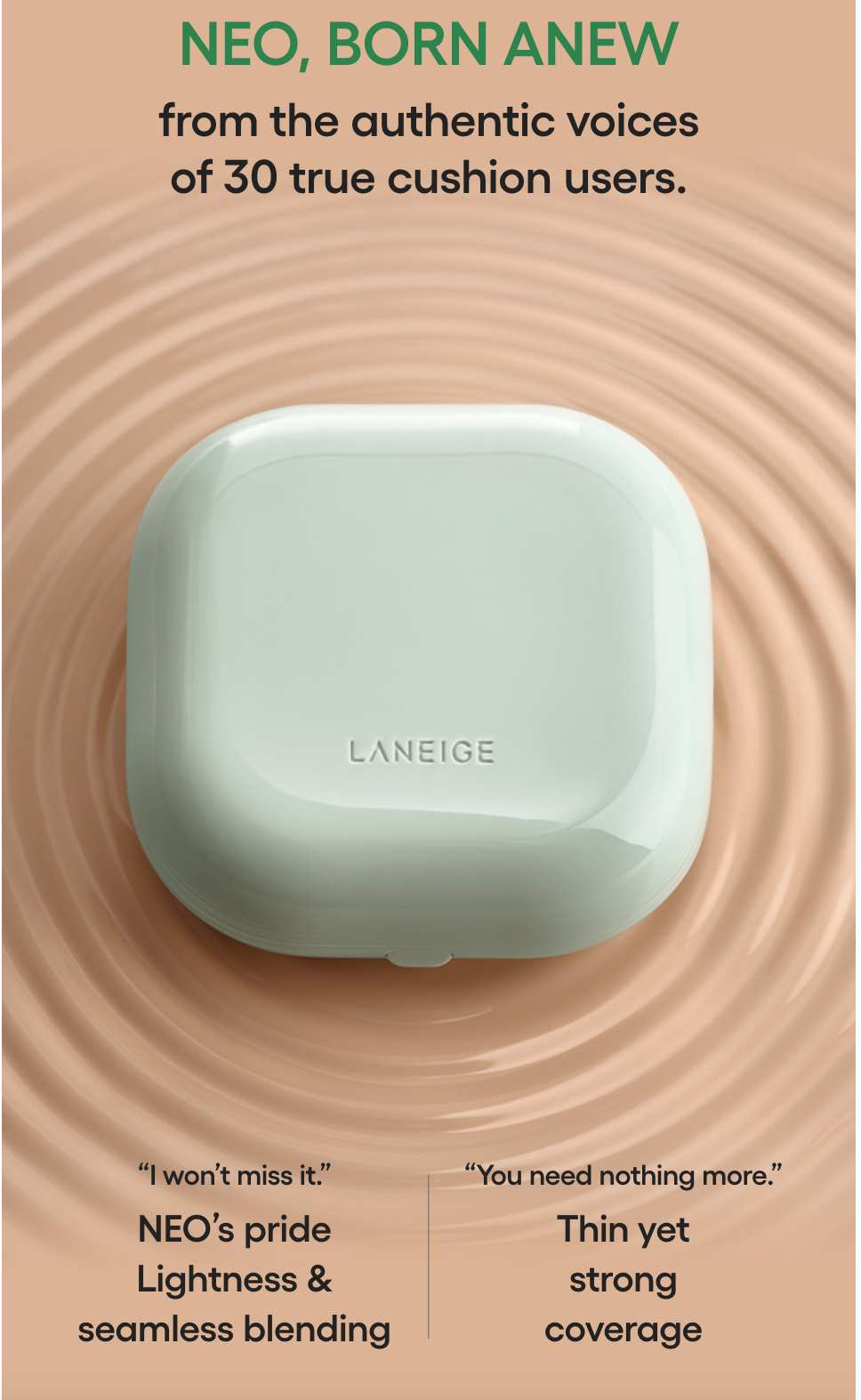 LANEIGE NEO Cushion Matte with Refill 21N1 Beige SPF 46 PA++