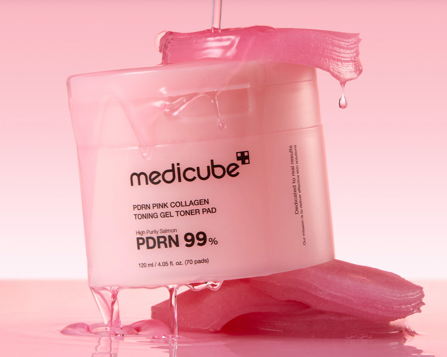 MEDICUBE PDRN Pink Collagen Toning Gel Toner Pad 70 Pads