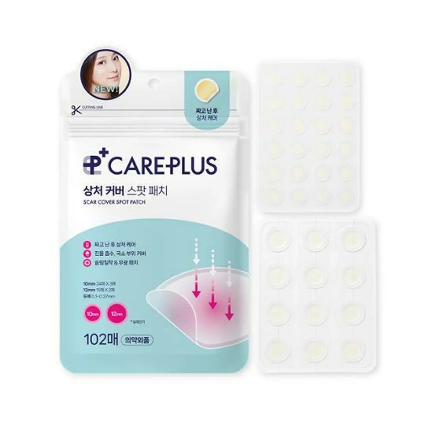 CAREPLUS Scar Cover Spot Patch 102 Count