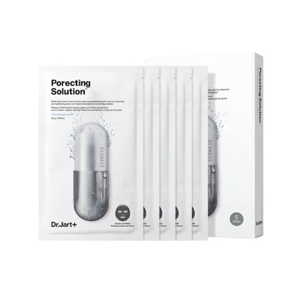 DR.JART Porecting Solution Bubbling Charcoal Sheet Mask 5 Sheets