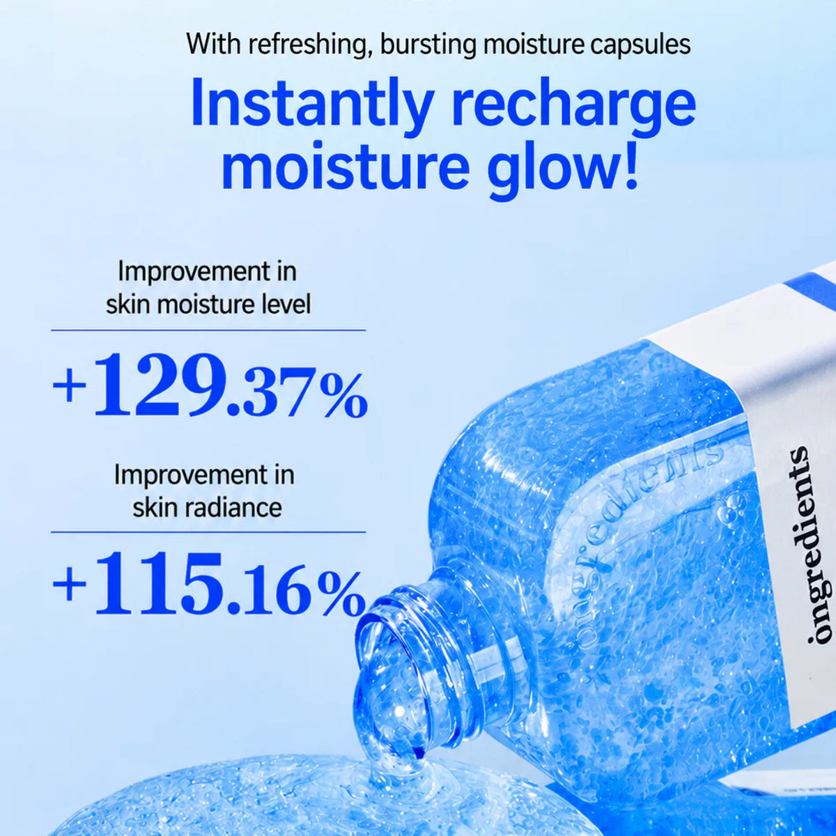 ONGREDIENTS Bakuglow Capsule Lotion 150ml 5.07 fl. oz