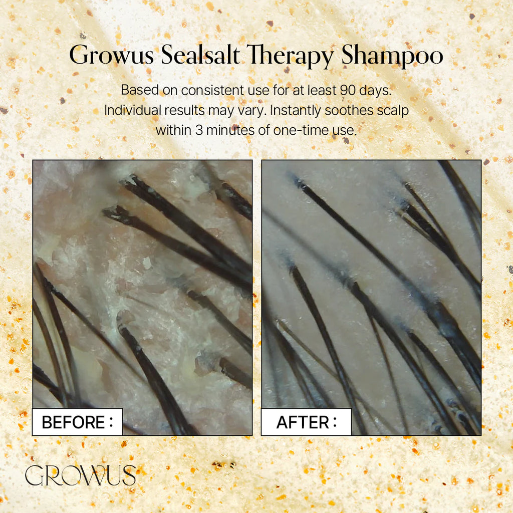 GROWUS Seasalt Therapy Shampoo 500ml / 16.91 fl.oz.