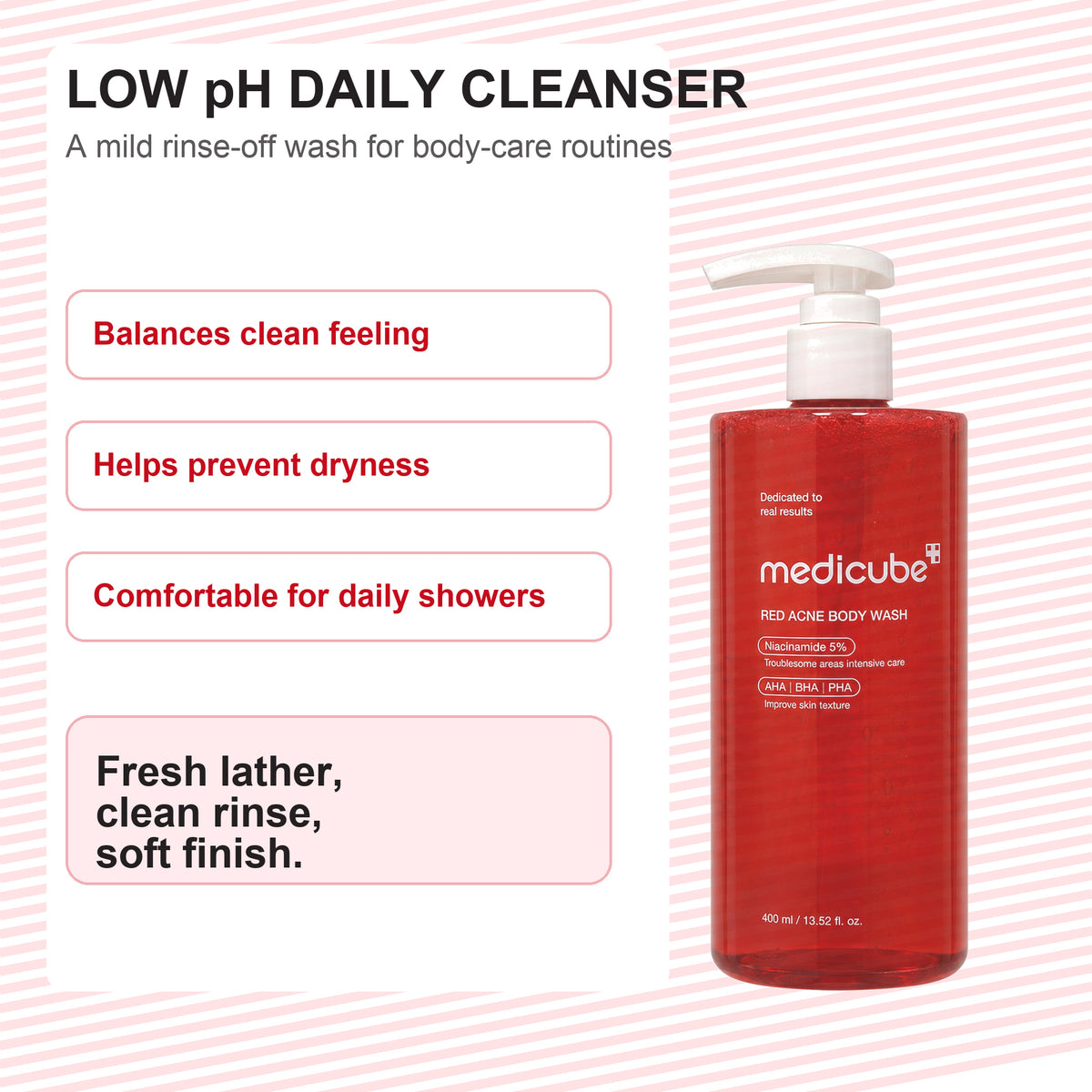 MEDICUBE Red Acne Body Wash 400ml 13.52 fl. oz.