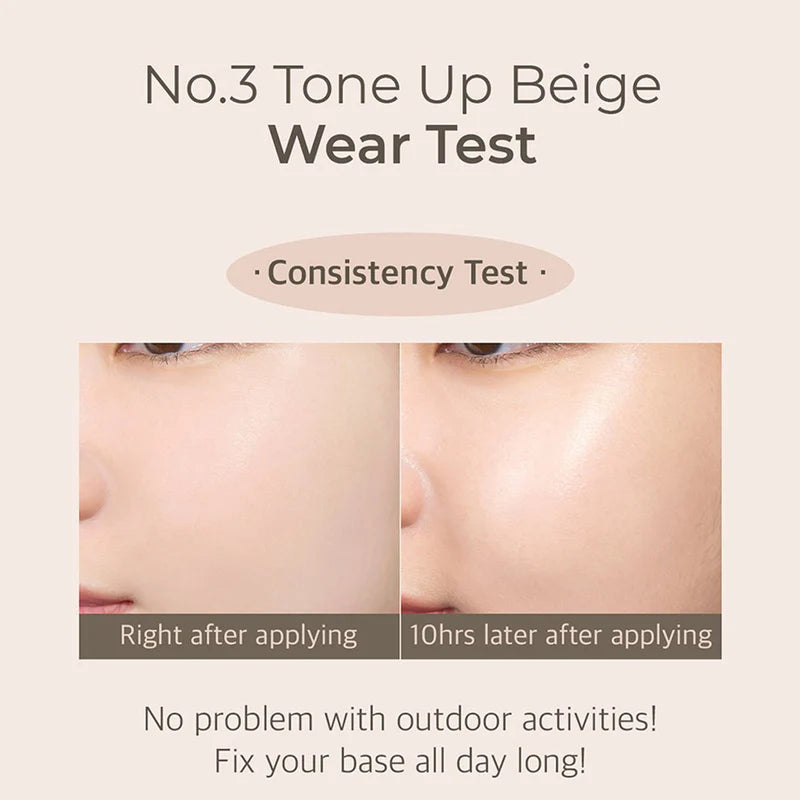 NUMBUZIN No.3 Tinted Sunscreen Porcelain Base-skip Tone Up Beige SPF50+ PA++++ - 50ml
