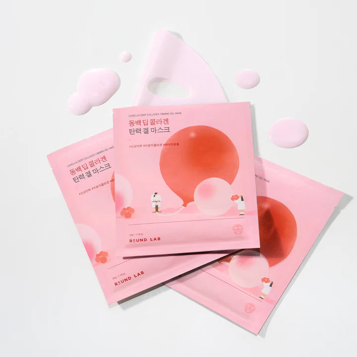 ROUND LAB Camelia Deep Collagen Firming Gel Mask 1 Sheet