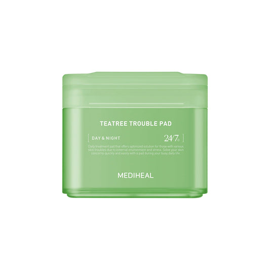 MEDIHEAL Teatree Trouble Toner Pads with Tea Tree & Lactobacillus 100 Pads