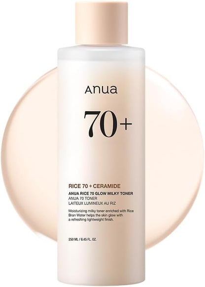 ANUA Rice 70 + Ceramide Glow Milky Toner 250ml/8.45fl.oz.