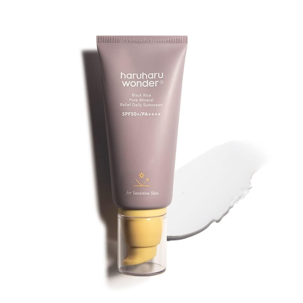 HARUHARU WONDER Black Rice Pure Mineral Relief Daily Sunscreen, SPF50+/PA++++ 50ml / 1.69fl.oz