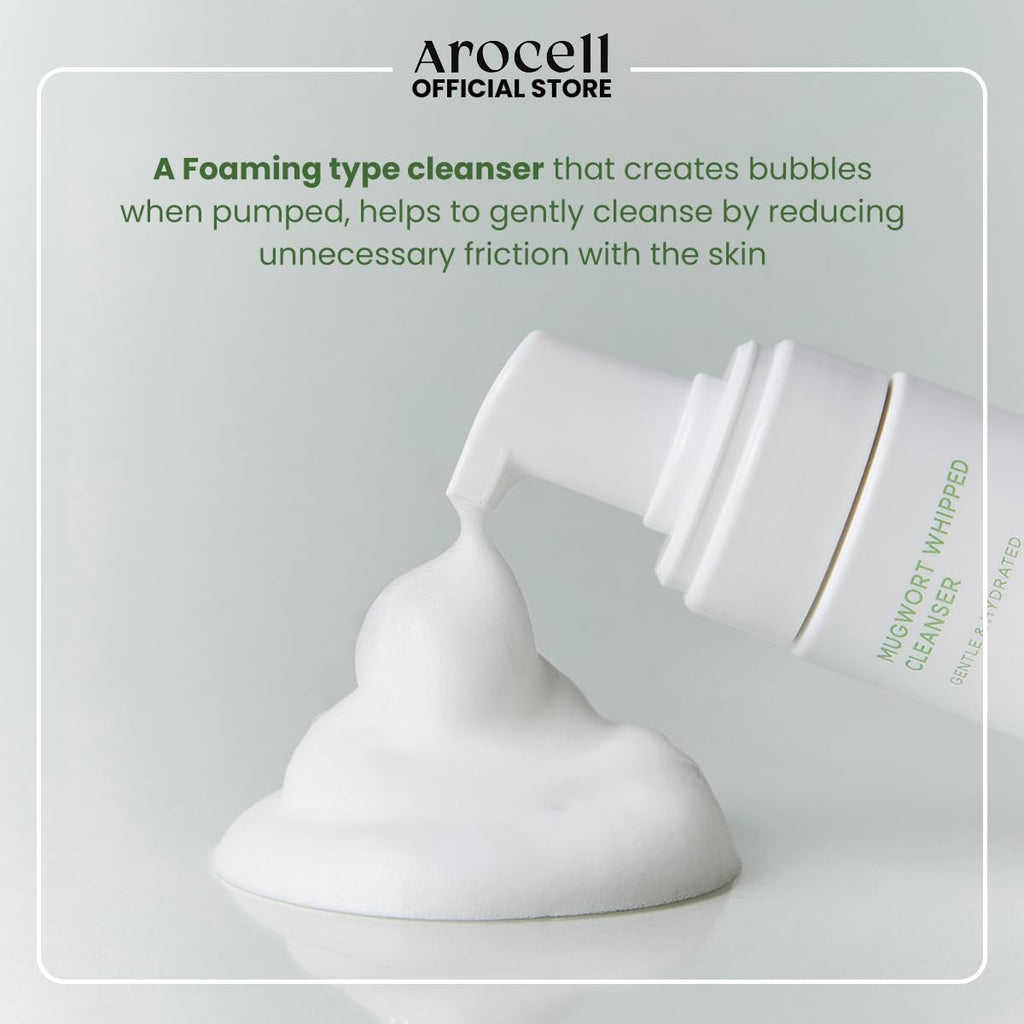 AROCELL Mugwort Whipped Micro Bubble Foaming Cleanser