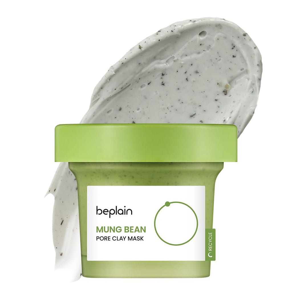 BEPLAIN Mung Bean Pore Clay Mask 4.05 fl oz /120ml  Wash Off Mask for Blackhead