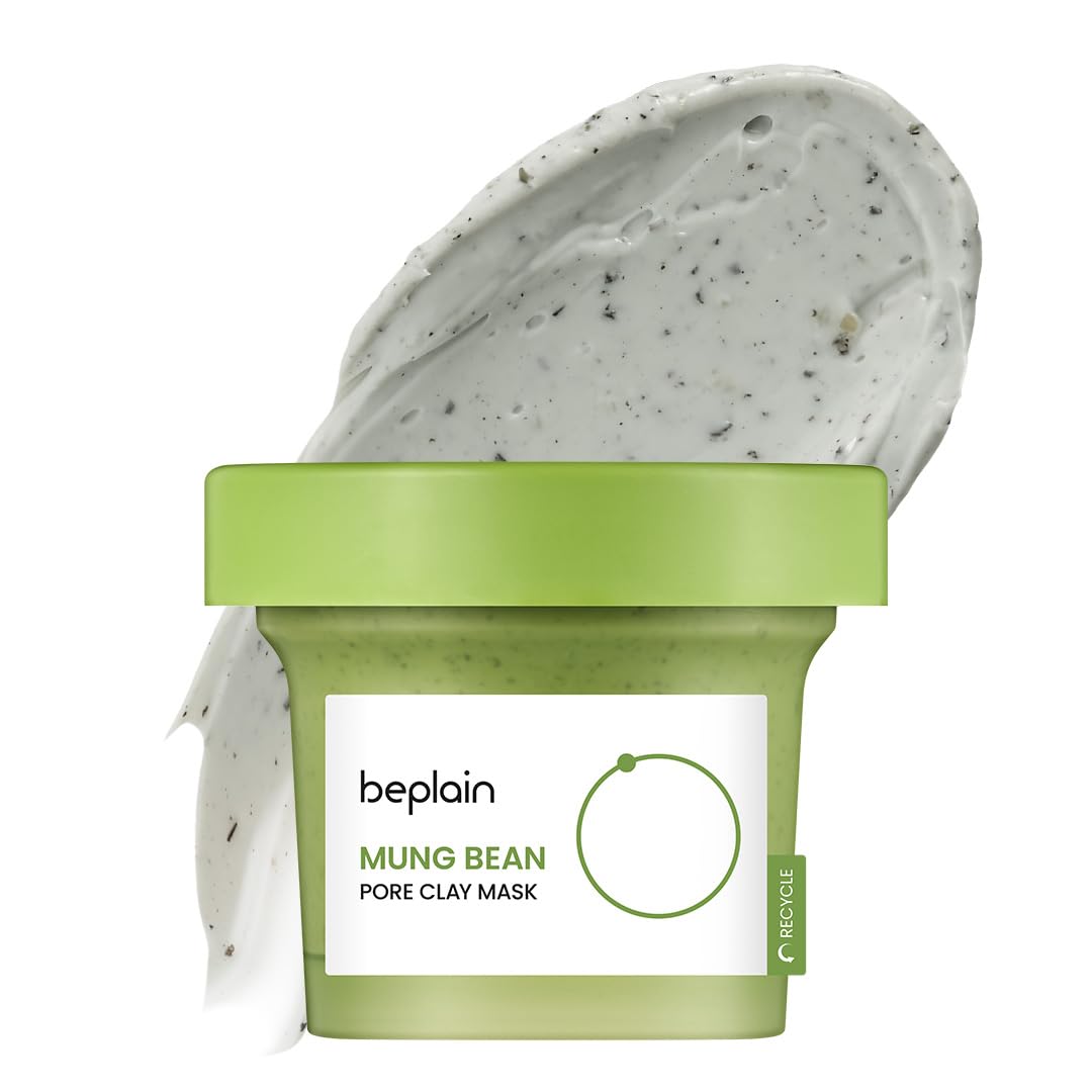BEPLAIN Mung Bean Pore Clay Mask 4.05 fl oz /120ml  Wash Off Mask for Blackhead