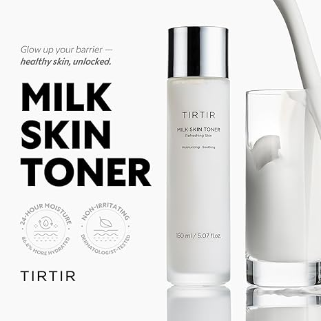 TIRTIR Milk Skin Rice Toner Vegan Korean Skincare 150ml / 5.07 fl.oz.