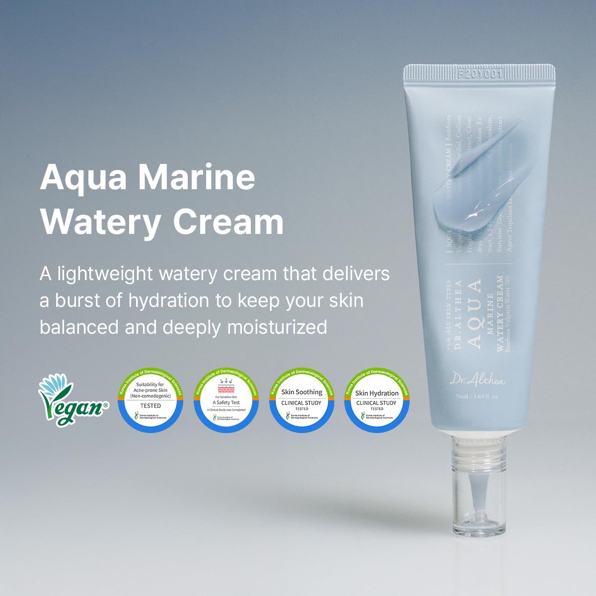 DR ALTHEA Aqua Marine Watery Cream 50ml 1.69 Fl Oz