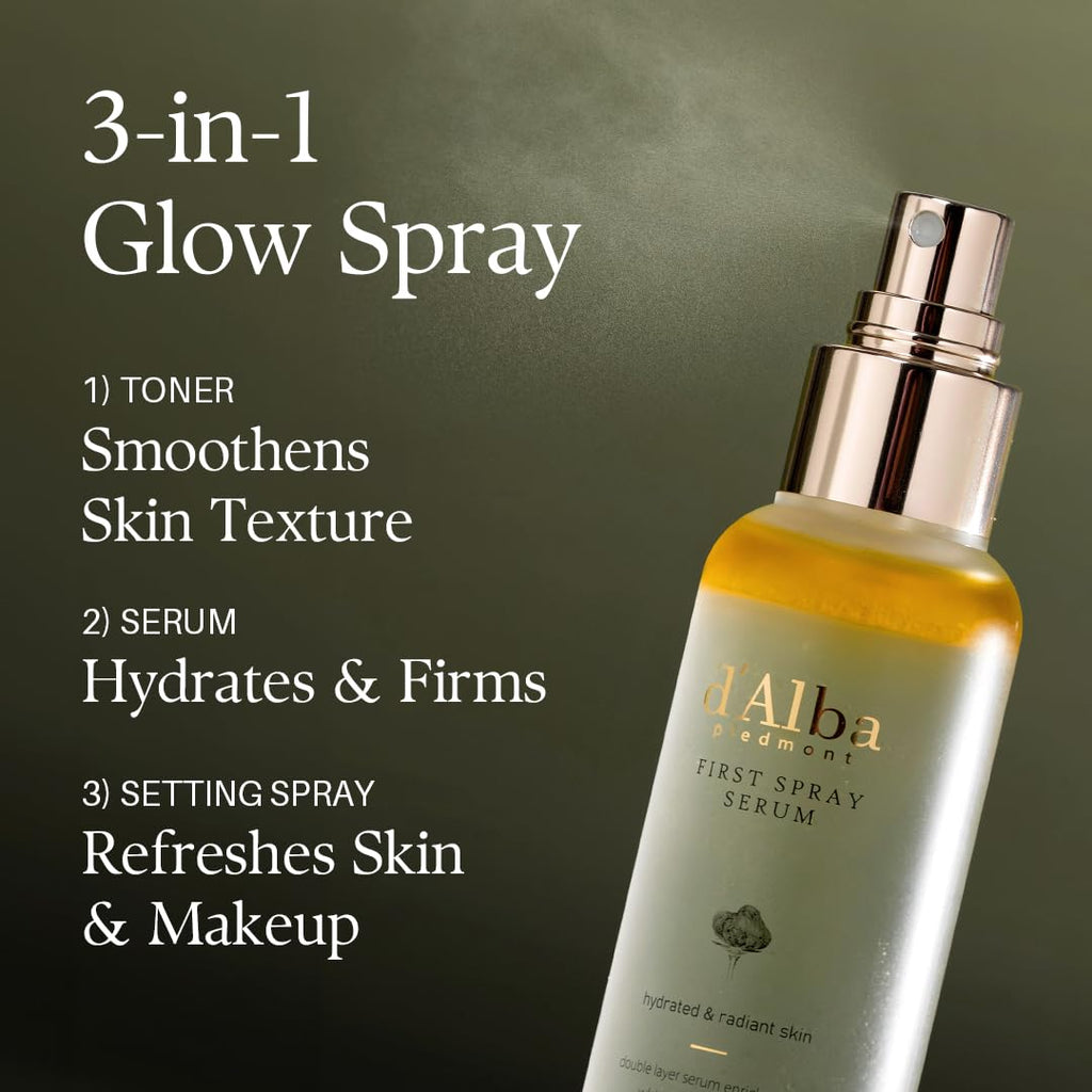 D ALBA Piedmont Italian White Truffle First Spray Serum 50ml (1.69 fl oz.)