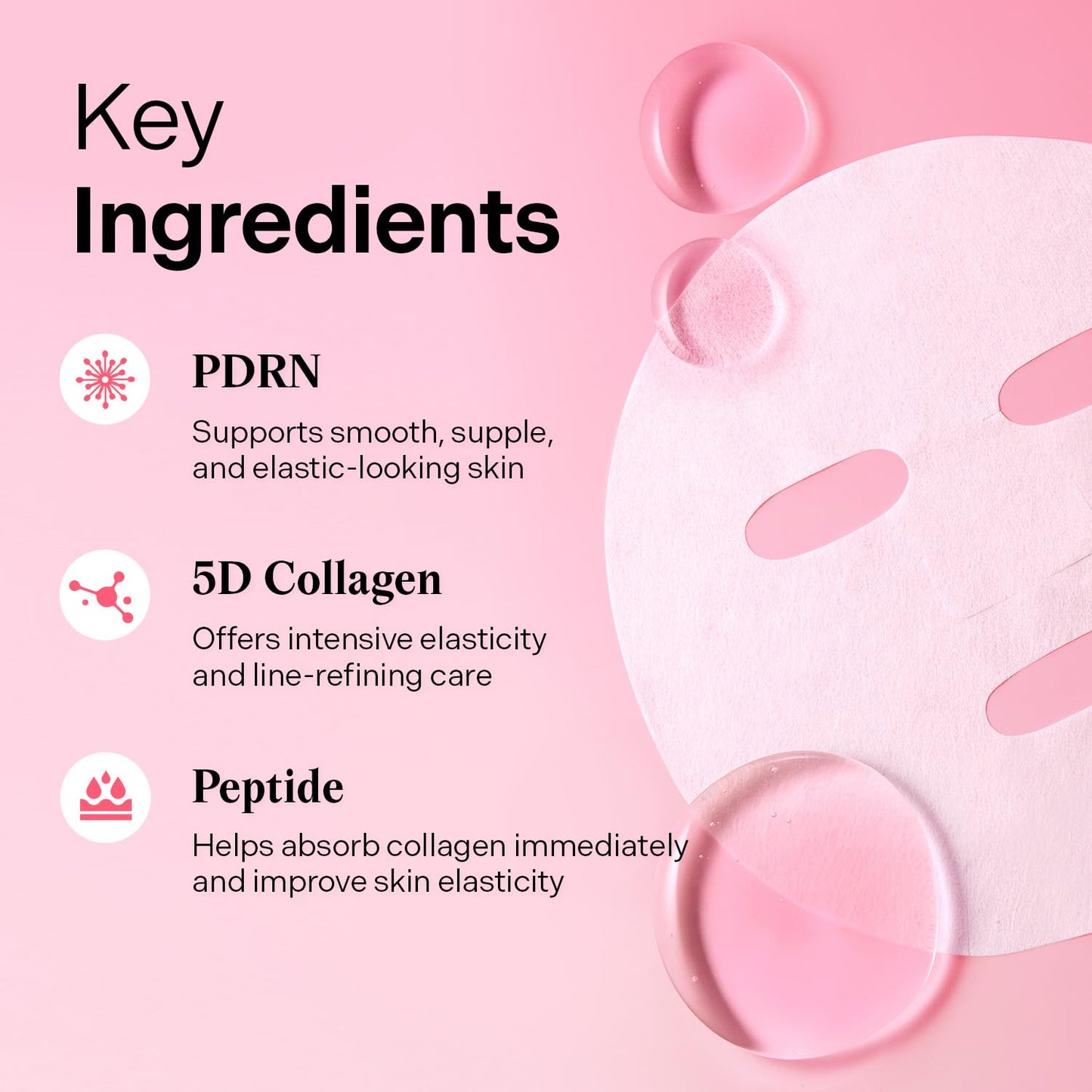 TORRIDEN Cellmazing Low Molecular Collagen Firming Gel Facial & Neck Sheet Mask 10 Sheets