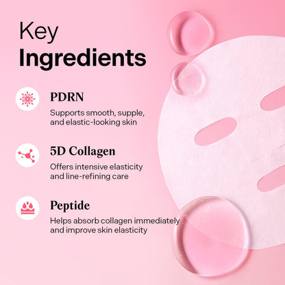 TORRIDEN Cellmazing Low Molecular Collagen Firming Gel Facial & Neck Sheet Mask 10 Sheets