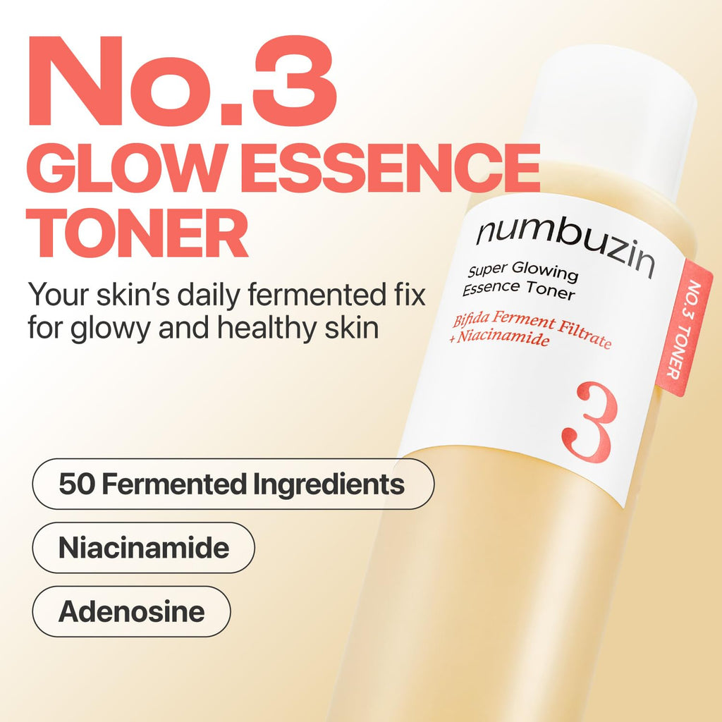 NUMBUZIN No.3 Toner | Super Glowing Essence Toner 200ml 6.76 fl. oz.