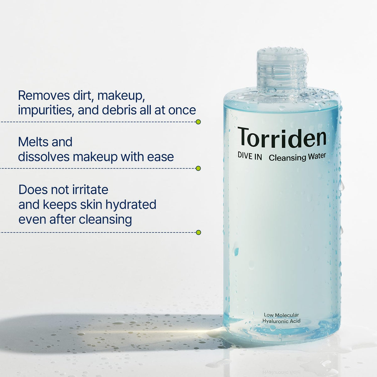 TORRIDEN DIVE-IN Low Molecular Hyaluronic Acid Cleansing Water 400ml