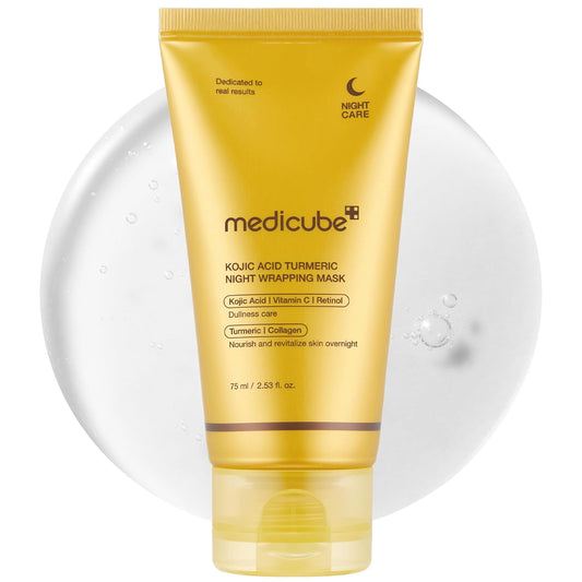 MEDICUBE Kojic Acid Turmeric Overnight Wrapping Peel Off Mask 75ml 2.53 fl. oz.