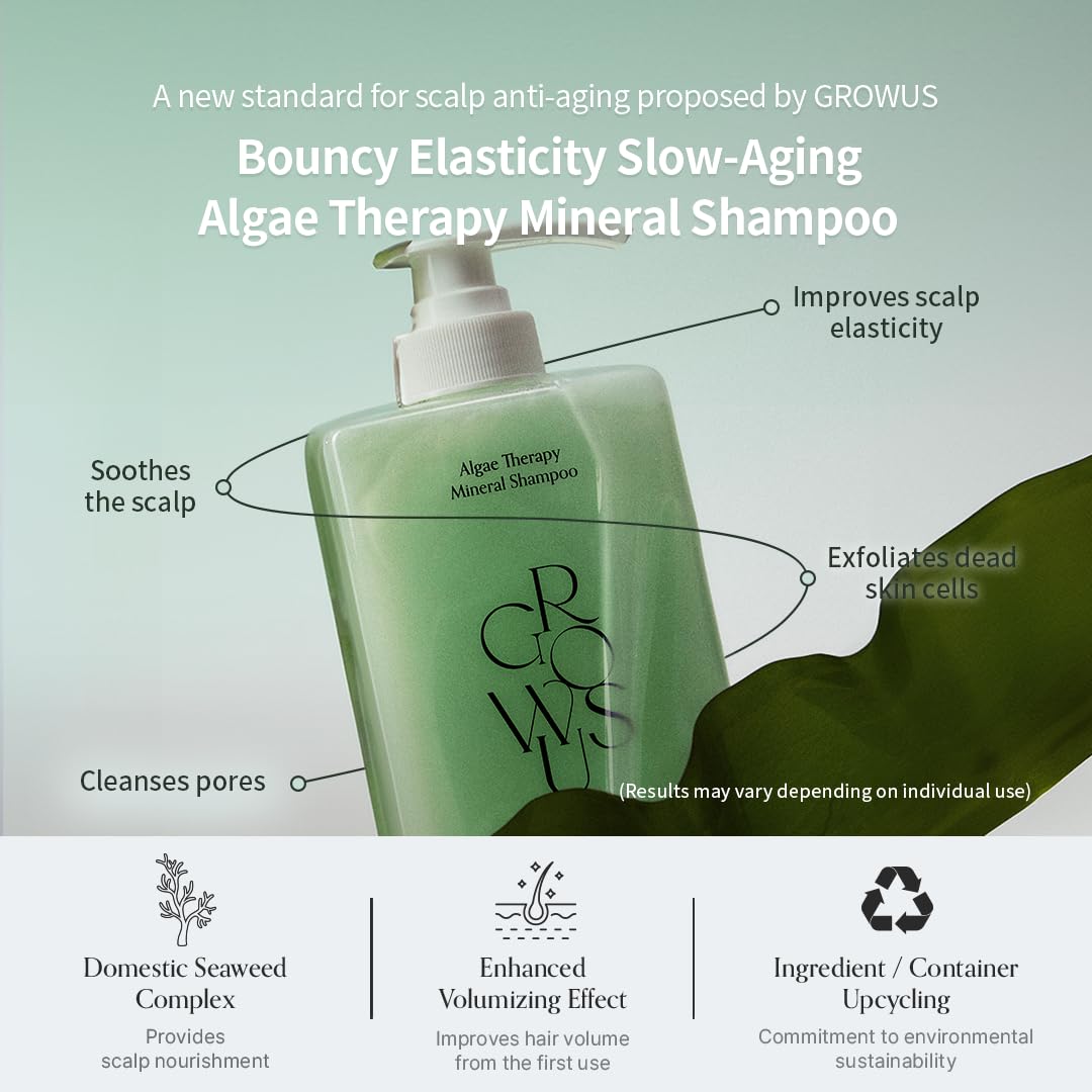 GROWUS Algae Therapy Mineral Shampoo 500ml 16.91 fl.oz.
