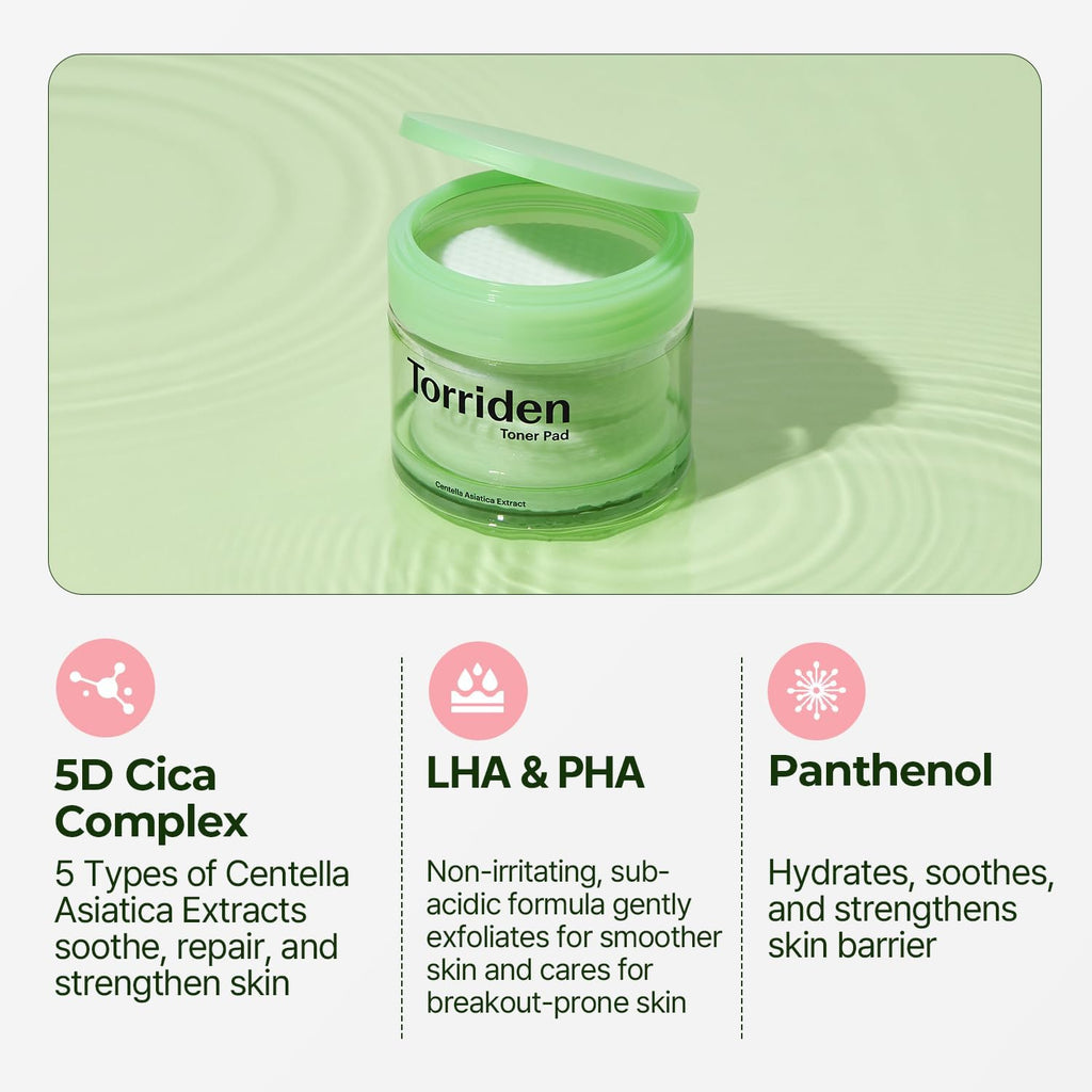 Torriden BALANCEFUL Cica Toner Pads 60 Pads