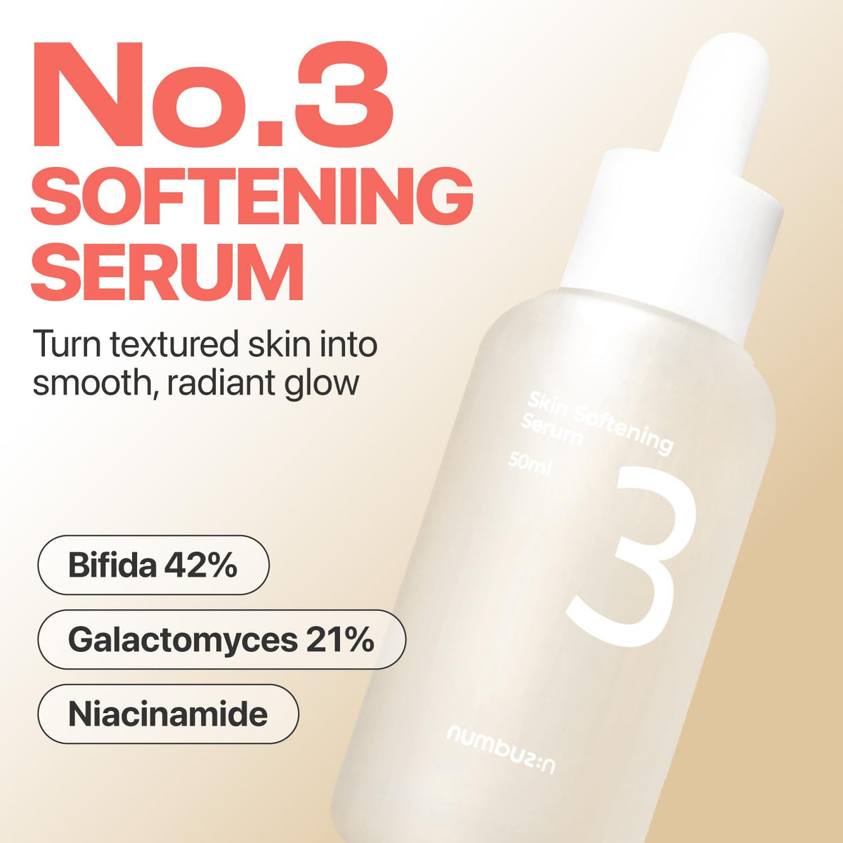 NUMBUZIN No.3 Skin Softening Serum 50ml 1.69 fl. oz.