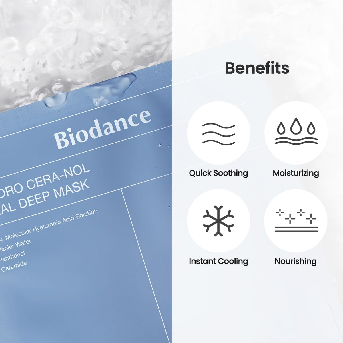 BIODANCE Hydro Cera-nol Real Deep Overnight Hydrogel Mask 1EA