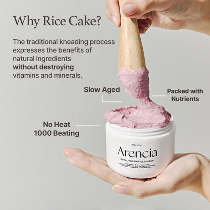 ARENCIA Rosehip Brightening Rice Mochi Face Cleanser 120g