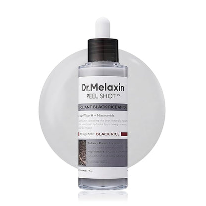 DR MELAXIN Peel Shot Glow Black Rice Peeling Ampoule 80ml
