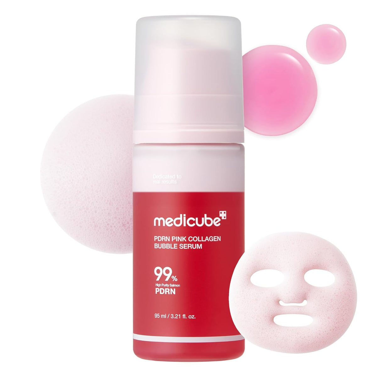 MEDICUBE PDRN Pink Collagen Bubble Serum 95ml 3.21 fl.oz